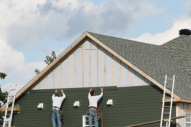 Professional Emergency Siding Repair technician working in Robinson, IL